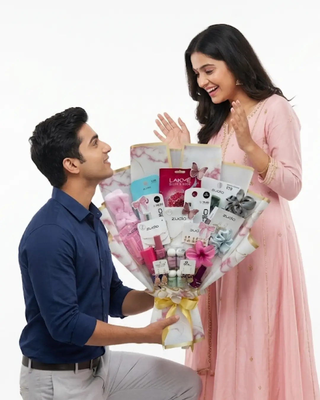 Premium Floral & Chocolate Bouquet — Romantic Valentine's Gift