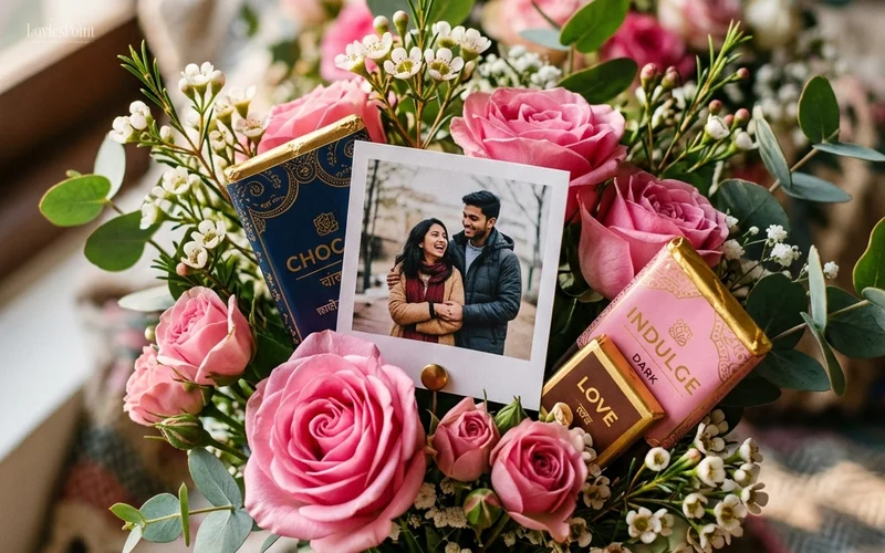 Couple photo bouquet in Bhubaneswar